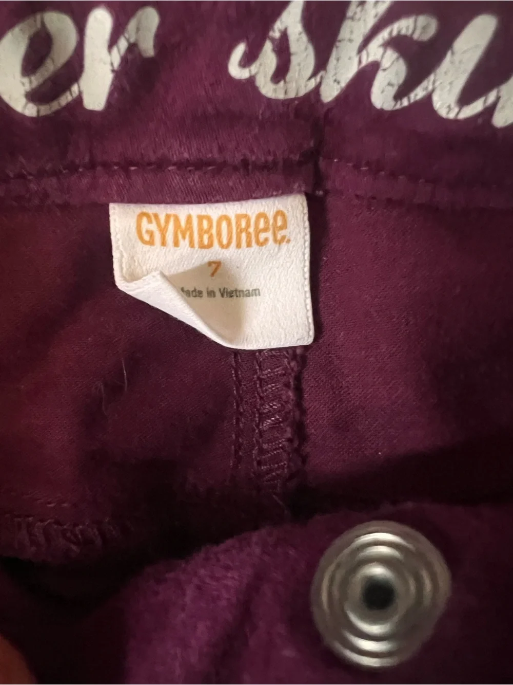Girls Gymboree Maroon Super Skinny Cargo Shorts